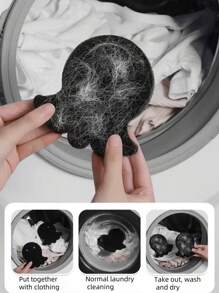 2/4 pièces - Éponges réutilisables anti-poils d'animaux de compagnie pour machine à laver - Outils de nettoyage efficaces contre l'enchevêtrement - Capturent les peluches, les poils et les débris - Faciles à nettoyer - Réutilisables - Parfait pour les propriétaires d'animaux de compagnie et le jour de la lessive