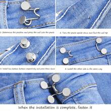 1 Sets Of Waist Collection Artifact Jeans Waistband Adjustment Small Fixed Button Pants Waistband Tightening Button Size Adjustment Button Waist Buckle