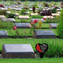 Cement Gravestone Marker: Waterproof Acrylic Gravestone, For Commemorating Deceased Siblings - Suitable For Cemetery Memorial Garden Marker, Outdoor Yard Gravesite Decor, 1 Piece, Memorial Sign For Loved Ones, Acrylic Sun-Blocking Memorial Marker Pole, Memorial Pole, Acrylic Gravesite Marker, Easter Black Memorial Garden Stake, Gravesite Mourning Pole, Outdoor Yard Gravesite Waterproof Gravesite Decor