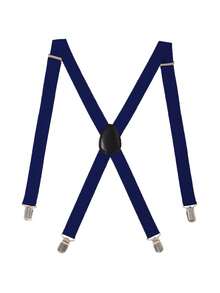 Solid Color Suspenders For Men - Adjustable X Back Suspenders With Strong Clips For Going Out Outfit Wedding Party And For Gift Autumn-Winter Accessories Halloween Costume - Multicolor - View 8