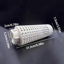 1 pezzo Compostiera in PVC salvaspazio per il compostaggio dei vermi, adatta per piccoli vasi e giardini, in materiale plastico rotondo a prova di odori, ideale per la cura del prato, tubo per il compostaggio del tè di vermi, laghetto per gamberi, aiuola di fiori, drenaggio del fondo dello stagno dei pesci, rotondo a prova di odori, ideale per la cura del prato - Tubo per il compostaggio del tè di vermi, filtro per laghetto, drenaggio del fondo dell'acquario, con coperchio a vite, tubo per il compostaggio dei vermi per l'orto - Salvaspazio, bianco - Perfetto per il giardino e la cura del prato