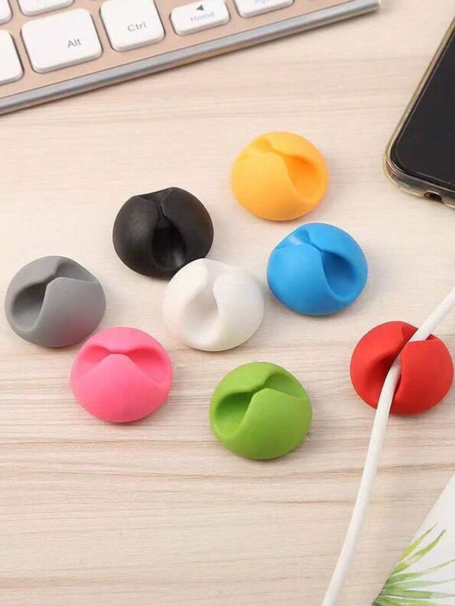 桌面线缆管理 - 手机充电线、耳机线、办公室/床边壁挂式线缆夹、数据线整理器、线缆保护器 返校