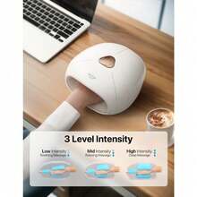 Cordless Hand Massager With Heat And Compression For Finger And Wrist Massager Machine, Mothers Day Gifts - White - View 5