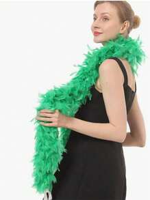 1PC Colorful Artificial Fur Boas For Women For Dancing Wedding Party Halloween,Stage Decoration Holiday Party Headwear Accessories Clothing Accessories, ,Scarf Decoration, Suitable For Birthday Party, Halloween,Horse Racing, Tea Party, New Year's Eve, Concert And Home Decor, Dance Wedding, Stage Performance, Carnival Costume And Accessories, Party Supplies,Ideal Choice For Gifts