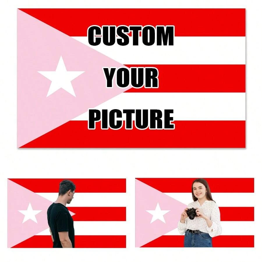 1pc Customizable Personalized Tapestry, Can Add Photos And Text, Suitable For Birthday, Wedding, Halloween, Christmas, Party, Father's/Mother's Day, Home Decor, Bedroom Decoration, Dorm Decor And Back To School - Multicolor - View 1