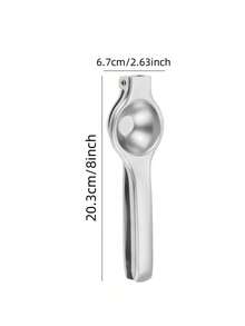 1pc Multi-Function Manual Fruit Squeezer Juicer For Kitchen, Stainless Steel Highly Attractive Lemon Squeezer, 2 Color Options - Silver - View 13