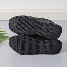 Black Breathable Soft Sole Non-Slip Work Shoes, Mesh Casual Sneakers For Women, Spring/Summer