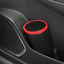 No More Messy Cars! Car Trash Can With Secure Lid, Anti-Spill & Odor Blocking, Ideal For Food Waste & Daily Use" - 黑色 - 查看 5