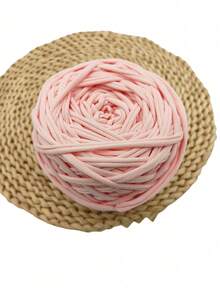1pc 285g T-Shirt Yarn Ufilato Grosso Ncinetto Polyester Woven Fabric Knitting Yarn Crochet,DIY Yarn For Hand Knitting Elastic Fabric Crochet Cloth T Shirt Yarn, Tshirt Fabric Yarn For Beginners Cloth Yarn,Making Purses, Basket And Pocket Purse,