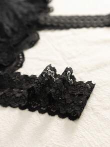 Lace Sexy Cami With Built-In Padded Bra, Korean Version Body-Fitting Hollow Tank Top - Multicolor - View 5