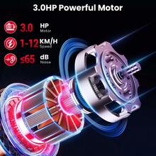 GartistGo Folding Treadmill Q8, Speed 1-12KM/H, 12 Pre-Set Programs With LCD Display, 120kg Capacity - UK Plug(220-240V) - View 4