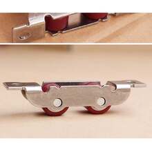 4 unids/lote puerta de acero inoxidable ventana silenciosa polea de nailon ranura rueda accesorios de puertas correderas puerta de vidrio rodillos deslizantes FKLU - Cóncava 16 mm - Ver 3