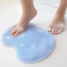 Silicone Bath Mat For Foot Scrubbing And Back Massage, Shower Bath To Exfoliate Dead Skin, Foot Brush