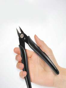 1 Pc Black 170 Wire Cable Cutters, Precision Electronic Flush Cutter Small Micro Side Cutting Pliers For Jewelry Making, 3D Printer Work, Model Craft - Black - View 1