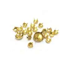 50/100pcs/Pack Metal Studs Round Four Claw Rivets For Leather Sliver Studs Rivets For Clothes Accessories For Bags DIY