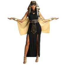 Morph Costumes Feel Like Royalty Women's Cleopatra Costume - Elegant Egyptian Fancy Dress With Accessories For Halloween & Themed Events - Black - View 1