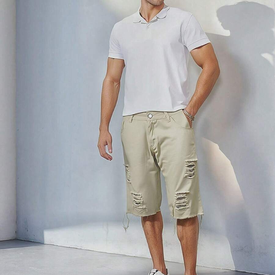 Men's Jeans - màu trắng ngà - Xem 1