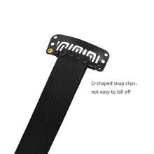 Bb Clip Face Line Belt Elastic Anti Wrinkle Straps For Eye Adjustable Streching Strap For Face Tigntening Lift Band 1.5Cm - Black - View 5