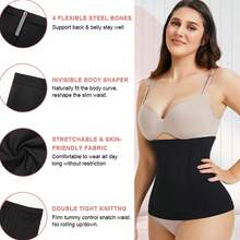 Kumayes Waist Trainer For Women Tummy Control Girdle Band Waist Cincher Body Shaper Postpartum Recovery Belt - Black - View 2