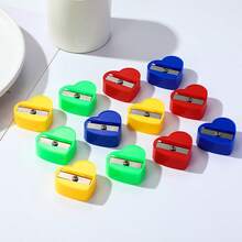 Mini Single-Hole Multi-Color Pencil Sharpener, Small Pencil Sharpener, Primary School Pencil Sharpener, Manual Plastic Pencil Sharpener, Random Color, Random New/Old Style Shipment/ - Multicolor - View 4
