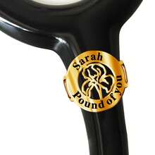 1pc Customized Stainless Steel Personalized Stethoscope, Name, Birthday, Flower, Letter Id Tag Stethoscope Accessories Nurse Ring, Autumn Fashion, Simplicity, Simplicity, Leisure, Old Money Customization, Personalized, Unique Is A Gift For Girlfriends, Mothers, Family, Friends - Multicolor - View 10