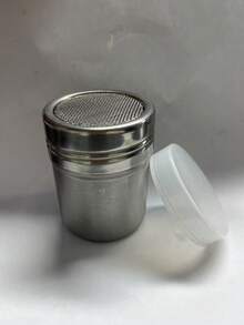 Stainless Steel Powdered Sugar Shaker With Lid Stainless Steel Powder Sifter, Suitable For Cocoa Powder, Cinnamon Powder And Coffee Powder Fine Mesh Sifter Canister, Suitable For Baking Soda, Cocoa Powder, Cornstarch, Coffee Powder And Other Powders Powder Sifter - Multicolor - View 8