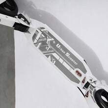 1pc Parallel Kick Scooter With Disc Brake Front & Rear Suspension, Non-Slip Handlebar Material, One-Button Folding Design, Portable For Outdoor, Adult Scooter