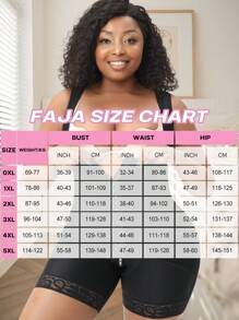 larrycard 1pc Women Plus Size Body Shaper Open Bust Waist Trainer Butt Lifter Postpartum Unitard Shapewear