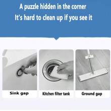 Cepillo para juntas del piso, cepillo para el piso del baño, cepillo de limpieza del baño, cepillo duro, herramienta de limpieza manual para ranuras de piscinas y bañeras