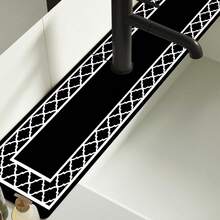 1pc Rubber Faucet Absorbent Pad, Bathroom Faucet Splash Pad, Mudguard, Moisture-Proof And Non-Slip Faucet Pad, Kitchen Countertop Accessories. Protect Your Kitchen Countertop. - Multicolor - View 6