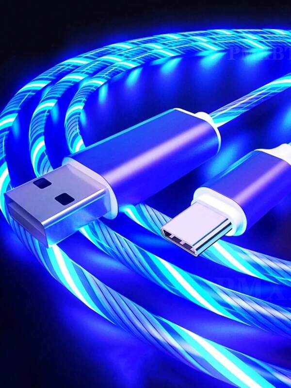 Multi-Functional Car Type-C Glowing Data Cable