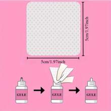 Cotton Swab Cloth Cleaning, Glue Bottle Mouth Cleaning Paper Glue Cleaning Cotton Swab Nail Care Cleaning Sheet