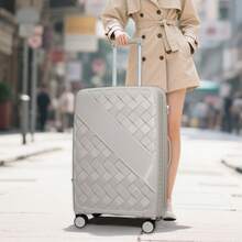 Durable Multi-Function Trolley Suitcase, Large Capacity Business Travel Luggage, Spinner Wheels, Password Lock, Student Trunk Box Graduation - Multicolor - View 2