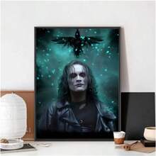 1 Pc Optional Frame Posters Wall Arts Pop Movie B-THE R-CROWS Poster Poster Club Bar Paper Vintage Poster Wall Art Painting Bedroom Study ,Wall Art With Frame - Multicolor - View 5