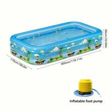 Home Inflatable Swimming Pool, Large Circular Pool With Slide, Suitable For Summer Yard Water Entertainment Games, Parties And Gatherings, Durable PVC Material, Easy To Carry And Store
