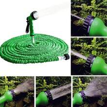 Manguera mágica extensible herramienta riego jardín patio resistente irrigación plantas césped sistema expansible práctico compacta enrollable resistente fácil guardar versátil - Multicolor - Ver 2