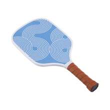 Pickle O'Joe 15.7'' Paddle And Ball Set Traditional Pickleball Paddles - 藍色漩渦 - 查看 9