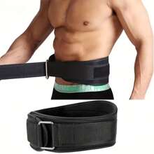 1pc EVA Gym Weightlifting Belt, Adjustable Waist Back Support, Hook-And-Loop Closure, Hand Wash Only, Uncharged, For Squat Dumbbell Barbell Deadlifts Training Fitness Exercise Waist Belt Suitable For Workout Home Sports And Walk