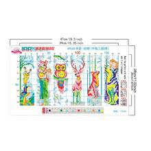 1 Set Printed Cross Stitch Kit Includes 6 Bookmarks - Animal Series DIY Art Set With Fox, Owl, Deer, Wolf, Squirrel Pattern Designs, 11CT Cross Stitch, Suitable For Beginners And Craft Lovers - Cross Stitch Decor, Home Decor Or Gift
