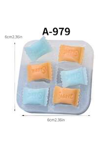 1pc Wafer Cookie Silicone Mold, Baking, Candy, Resin Crafts, DIY Aroma Stone - White - View 10