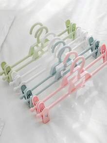 1pc Nordic Style Plastic Trouser Clips, Home Non-Slip Pants Clips, Wardrobe Storage Multifunctional Adjustable Pants Rack - Multicolor - View 5