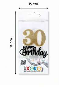 閃粉數字蠟燭。時尚吸睛的蛋糕裝飾，非常適合生日、週年紀念、成人慶典和主題派對。增添夢幻浪漫的氛圍，提升蛋糕的整體外觀