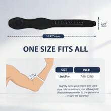1 pezzo Manicotto compressivo regolabile per il gomito, supporto per gomito da golf con tampone rimovibile, fascia unisex per gomito del tennista