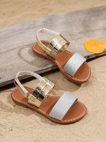 2025 New Children's Sandals, Bohemian Style, Bright Leather Sandals, Fashion Bright Diamond Sandals, Beach Sandals, Sandals, Glitter Upper, Sequined Sandals