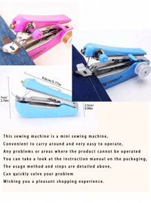 1 Piece Mini Manual Sewing Machine, All-In-One, Quick Sewing, Portable Sewing Machine, Portable Metal Sewing Machine, Multi-Functional Home Sewing Machine