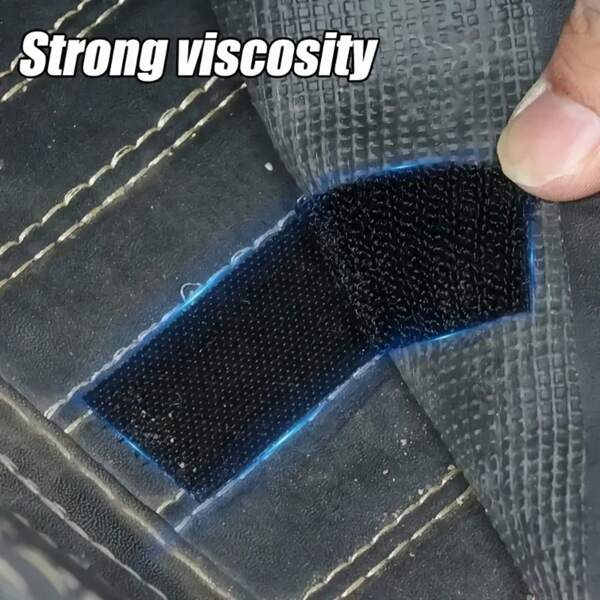 20pcs/40pcs/100pcs Rectangular Carpet Gripper, Double-Sided High-Adhesive Car Carpet Gripper, Household Floor Mat Anti-Slip Tape, Hook + Loop Back To School