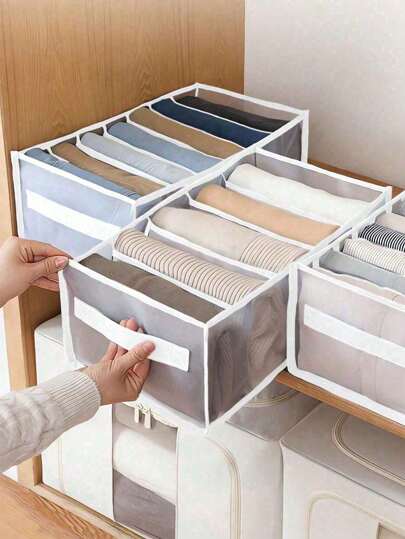 1 Peça Grande Divisor de Roupa de Guarda-Roupa, Caixa de Armazenamento de Gabinete 7, Caixa de Armazenamento de Gaveta Lavável, Caixa de Armazenamento de Guarda-Roupa para Roupas Íntimas, Organizador de Quarto, Organizador, Armazenamento Doméstico, Camiseta Branca Feminina, Calça Preta Feminina, Roupas de Inverno Femininas, Vestido, Roupas de Inverno para Mulheres, Vestidos Elegantes Femininos, Camisa Branca para Mulheres, Manga Longa, Macacão Branco para Mulheres, Vestidos de Primavera para Mulheres, Looks de Primavera para Mulheres, Primavera, Roupas de Primavera, Minimalista, Blusas de Verão