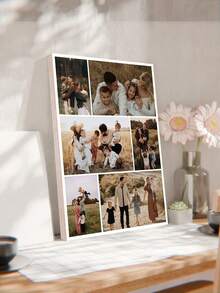 1pc Customized Wooden Picture, Personalized Wooden Photo Print, Wedding Gift For Bride And Groom, Suitable For Weddings, Graduations, Gifts For Friends - Multicolor - View 5