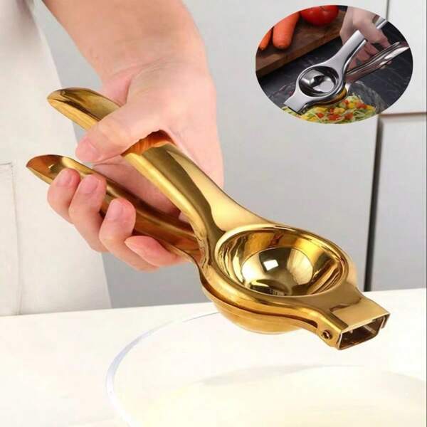 1pc Multi-Function Manual Fruit Squeezer Juicer For Kitchen, Stainless Steel Highly Attractive Lemon Squeezer, 2 Color Options