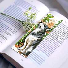 1 Set Printed Cross Stitch Kit Includes 6 Bookmarks - Animal Series DIY Art Set With Fox, Owl, Deer, Wolf, Squirrel Pattern Designs, 11CT Cross Stitch, Suitable For Beginners And Craft Lovers - Cross Stitch Decor, Home Decor Or Gift